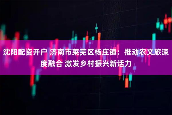 沈阳配资开户 济南市莱芜区杨庄镇：推动农文旅深度融合 激发乡村振兴新活力