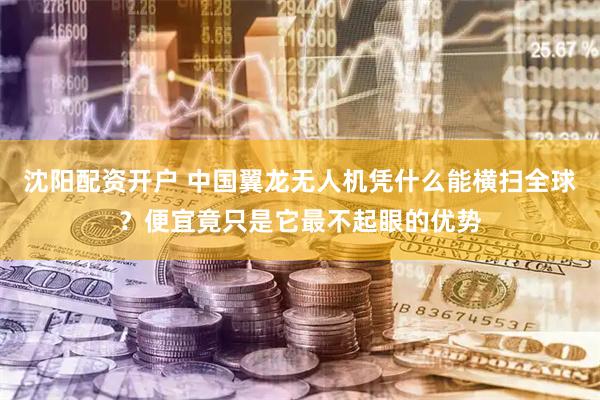 沈阳配资开户 中国翼龙无人机凭什么能横扫全球？便宜竟只是它最不起眼的优势